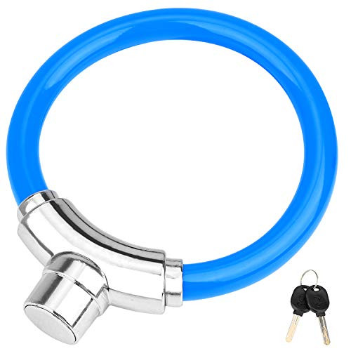 Bike Cable Lock High Security Bicycle Lock with Key 12mm Cable Anti-Theft Cycling Lock for Road Bike Scooter Bicycle