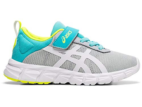 ASICS Kids Gel-Quantum Lyte PS Running Shoes  3-5M  Piedmont Grey-White
