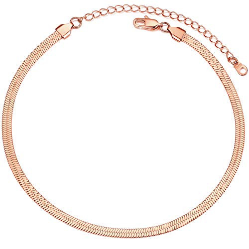 PROSTEEL Flat Snake Chain Necklace Choker Necklaces Chains for Women Teens Girl Womens Jewelry Chokers Chocker Omega Rose Gold Chain PROSTEEL Flat Snake Chain Necklace Choker Necklaces Chains for Women Teens Girl Womens Jewelry Chokers Chocker Omega Rose Gold Chain