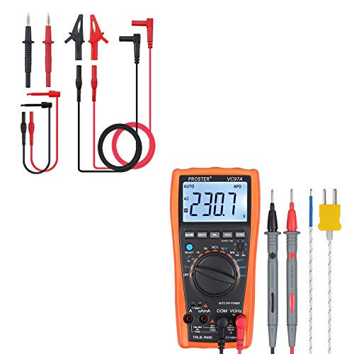 Proster Digital Multimeter 3999 - Proster 8pcs Multimeter Test Leads