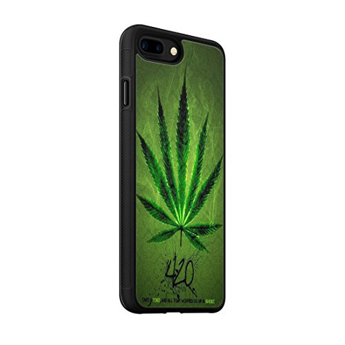 407Case 420 Weed Leaf Protective Rubber Phone Case -Compatible with iPhone 7 Plus --8 Plus--