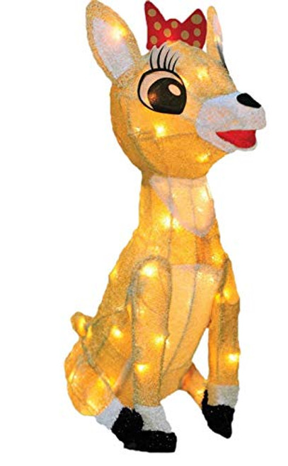 Product Works 18-Inch Rudolph 3D LED Pre-Lit Clarice The Reindeer Christmas Yard Art 50 Lights Product Works 18-Inch Rudolph 3D LED Pre-Lit Clarice The Reindeer Christmas Yard Art 50 Lights