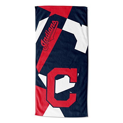 MLB Cleveland Indians Puzzle Beach Towel  34 x 72
