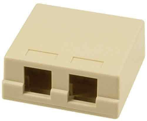 Legrand - On-Q WP3502IV Surface Mount Box 2Port  Ivory