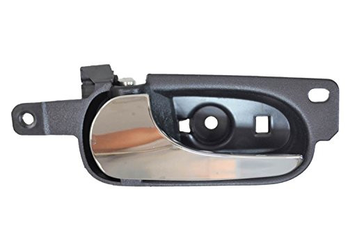 PT Auto Warehouse GM-2314MA-FL - Interior Inner Inside Door Handle  Black Housing with Zinc Chrome Lever - Driver Side Front
