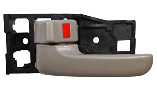 PT Auto Warehouse TO-2950G-FL - Inside Interior Inner Door Handle  Gray -Charcoal- - Regular-Access Cab  Driver Side Front