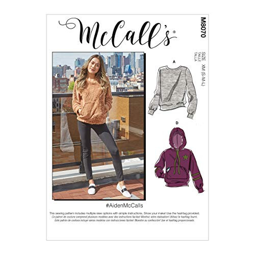 McCalls Pattern M8070XM Misses and Mens Tops XM -SML-MED-LRG- Various McCalls Pattern M8070XM Misses and Mens Tops XM -SML-MED-LRG- Various