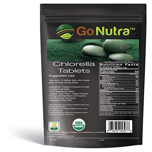Organic Chlorella Tablets Broken Cell  3000mg Per Serving 1000 Tablets - Superfoods Rich in Minerals  Vitamins  Chlorophyll  Amino Acids  Fatty Acids Organic Chlorella Tablets Broken Cell  3000mg Per Serving 1000 Tablets - Superfoods Rich in Minerals  Vitamins  Chlorophyll  Amino Acids  Fatty Acids