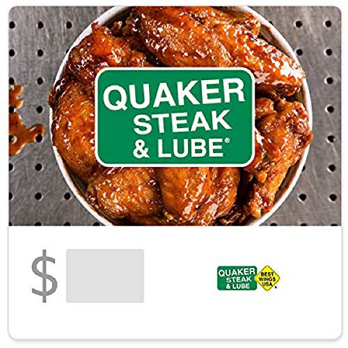 Quaker Steak and Lube Lube-A-Licious Gift Card -E-mail-Delivery