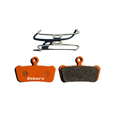 Gekors Ceramic Bicycle Disc Brake Pads for SRAM Guide Avid X0 Trail  1 Pair with a Spring