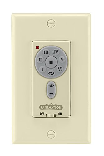 Fanimation TW42LA Wall Transmitter Dc Motor from Controls Collection 0-30 inches  Light Almond