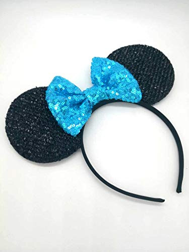 Blue Mickey Ears  Rainbow Minnie Mouse Ears  Sparkly Minnie Ears  Mouse Ears  Electrical Parade Ears