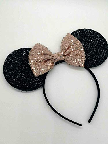 Rose Gold Mickey Ears  Sparkly Mickey Ears  Rose Gold Minnie Ears  Rose Gold Ears  Minnie Ears  Rose Gold Mickey Ears