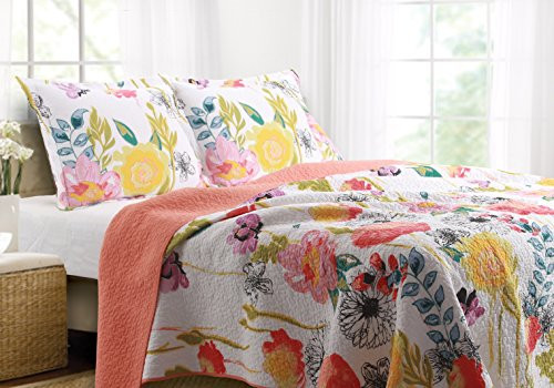 Greenland Home 2-Piece Watercolor Dream Quilt Set, Twin, Multi