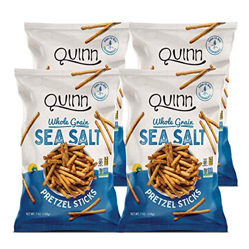 Quinn Classic Sea Salt Pretzel Sticks  7 Oz Bag -4 Count-