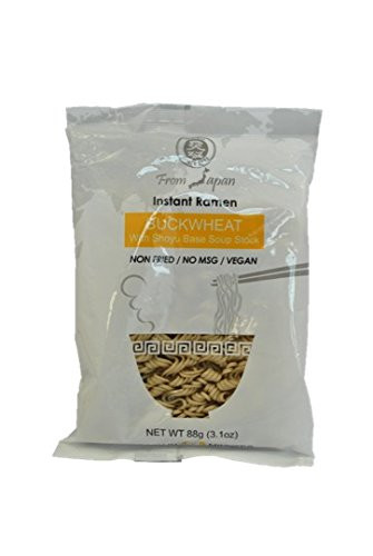 Muso From Japan Instant Ramen Noodles  Buckwheat with Shoyu Base Soup Stock  3-1 Ounce -Pack of 12-