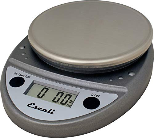 San Jamar SCDGP11M Professional Round Digital Food-Kitchen Scale  11 lb Capacity  Metallic