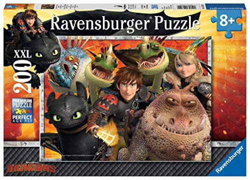 Ravensburger How to Train Your Dragon Hicks  Astrid and The Dragons Jigsaw Puzzle -200 Piece-