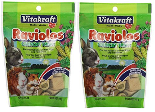 Vitakraft Raviolos Crunchy Treat for Pet Rabbits Guinea Pigs and Hamsters 10 Ounce Pouch Vitakraft Raviolos Crunchy Treat for Pet Rabbits Guinea Pigs and Hamsters 10 Ounce Pouch