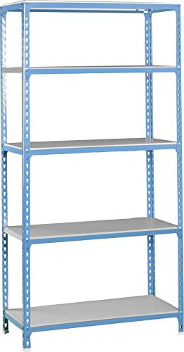 Simonrack 5/400 Simonclick Kit Plus Shelf, Blue/Galvanized