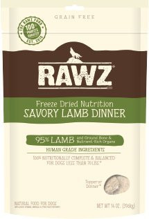 Rawz Freeze Dried Savory Lamb Dinner for Dogs 5 oz
