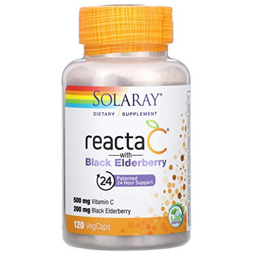 Solaray Reacta-C - Elderberry 500 mg VCapsules - 120 Count