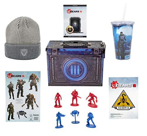 Toynk Gears of War 5 Video Game Collectors Edition Looksee Ammo Tin with Grey Beanie  Action Figures and Exclusive DLC Content