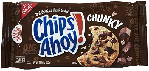 Chips Ahoy Chocolate Chip Cookies  Chunky  11-75 Ounce Package -Pack of 2-