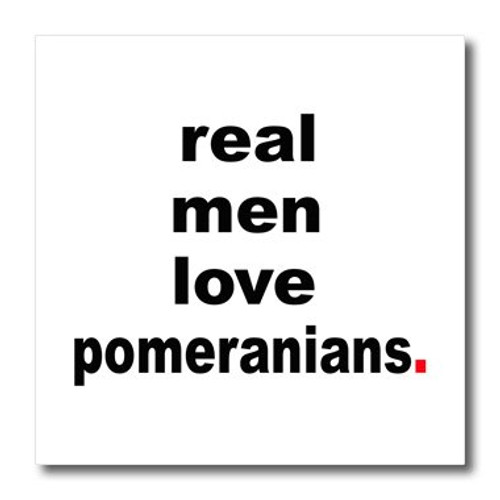 3dRose ht-123079-1 Real Men Love Pomeranians Dog Lovers Iron on Heat Transfer for White Material 8 by 8-Inch 3dRose ht-123079-1 Real Men Love Pomeranians Dog Lovers Iron on Heat Transfer for White Material 8 by 8-Inch