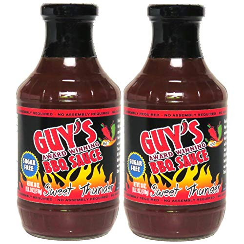 Guys Award Winning Sugar Free BBQ Sauce - 2 Pack - Sweet Thunder Guys Award Winning Sugar Free BBQ Sauce - 2 Pack - Sweet Thunder