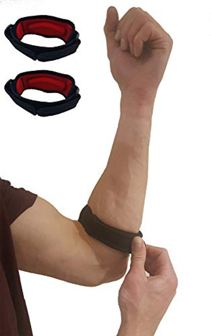 Tennis Elbow Strap Forearm Brace - Comfortable Tennis Elbow Brace for Tendonitis  Lateral Epicondylitis Pain Relief- Tennis Elbow Treatment or Golfers