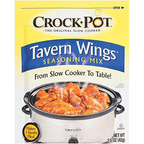 Crock Pot Tavern Wings Seasoning Mix -1-5 oz Packets- 3 Pack
