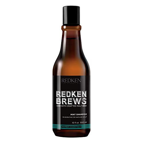 Redken Brews Mint Shampoo For Men Energizing Mint Scent With Menthol For Soothing Redken Brews Mint Shampoo For Men Energizing Mint Scent With Menthol For Soothing