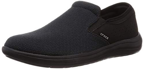 Crocs Mens Reviva Slip On Shoe  Black-Black  11 M US