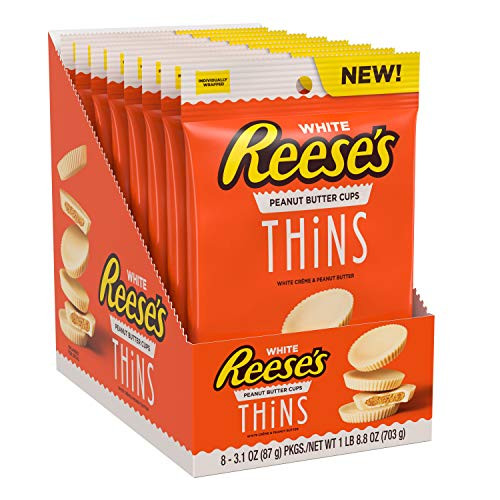 Reeses Thins White Peanut Butter Cups Candy