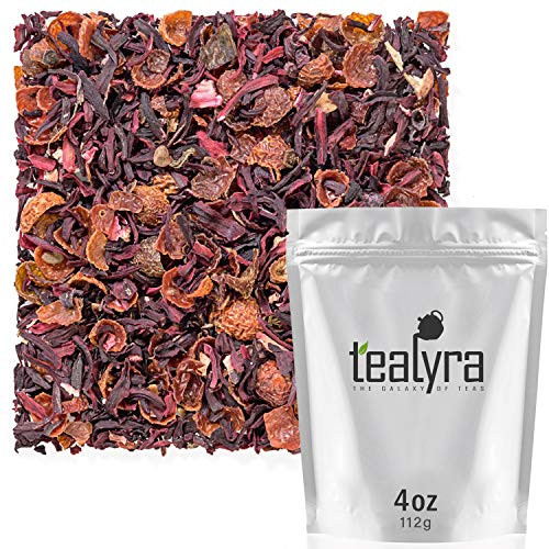 Tealyra - Hibiscus and Rosehips - Herbla Loose Leaf Tea - Health Tonic - Natural Weight Loss - Supports Healthy Blood Pressure - Caffeine-Free - Vitam Tealyra - Hibiscus and Rosehips - Herbla Loose Leaf Tea - Health Tonic - Natural Weight Loss - Supports Healthy Blood Pressure - Caffeine-Free - Vitam