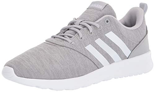 adidas Womens QT Racer 2-0 Running Shoe  Grey-White-Light Granite  8