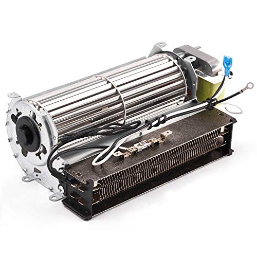 BBQ-Element Replacement Fireplace Blower Fan with Heating Element for Twin Star Electric Fireplace and Other Wood-Gas Burning Stove or Fireplace-