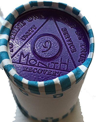 wendells Bulk Lot of 25 Aluminum 9 Month AA Medallions Alcoholics Anonymous Chips