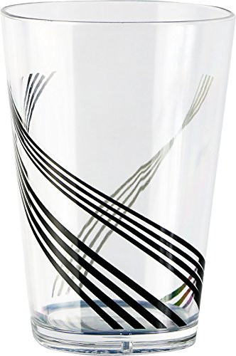 Corelle Coordinates by Reston Lloyd Urban Arc Acrylic Square Juice Glasses  8-Ounce  Set of 6