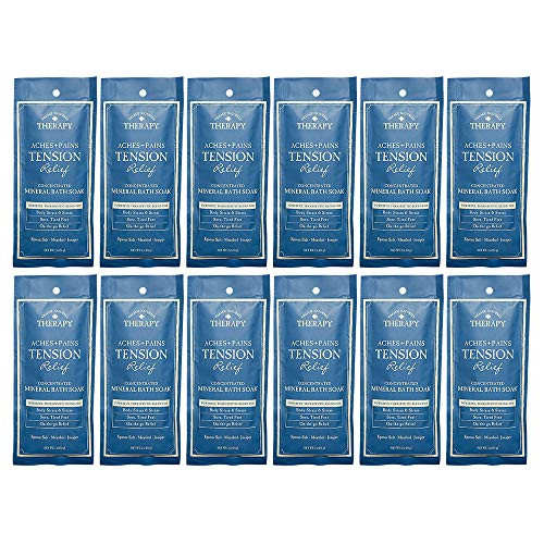 Village Naturals Therapy  Mineral Bath Soak  Aches and Pains Tension Relief  2 Oz  Pack of 12