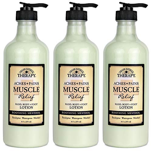 Village Naturals Therapy  Lotion  Aches and Pains Muscle Relief  16 fl oz  Pack of 3