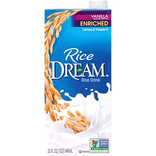 RICE DREAM Enriched Vanilla Rice Drink 32 fl- oz- -Pack of 12- RICE DREAM Enriched Vanilla Rice Drink 32 fl- oz- -Pack of 12-