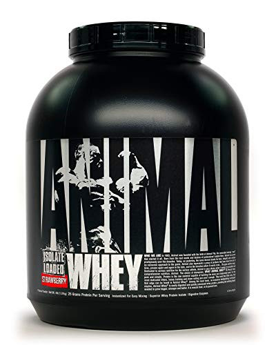 Animal Whey Isolate Whey Protein Powder  Isolate Loaded for Post Workout and Recovery  Low Sugar with Highly Digestible Whey Isolate Protein - Straw