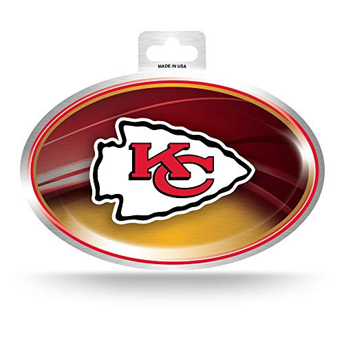 NFL Rico Industries Metallic Team Logo Sticker  Kansas City Chiefs