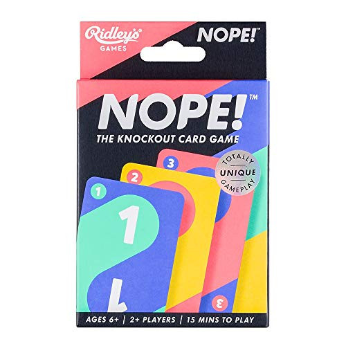 Ridleys Nope Knockout Family Action Card Strategy Game  Ages 6-  2- Players