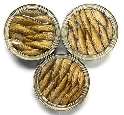 Riga Gold Smoked Sprats in Oil Clear Top 8-47 0z pack of 3 from Europe