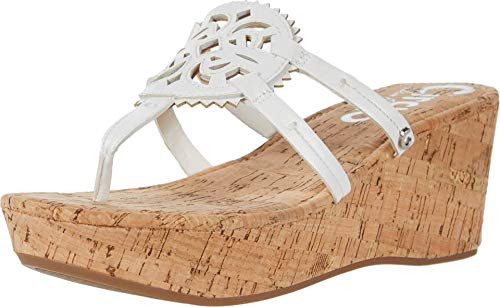 Circus by Sam Edelman Womens Rocky Wedge Sandal  White  11