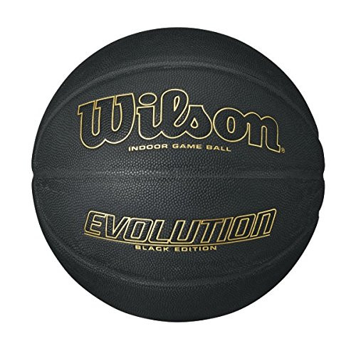 Wilson Evolution Black Edition Official Basketball, 29.5, Black/Gold