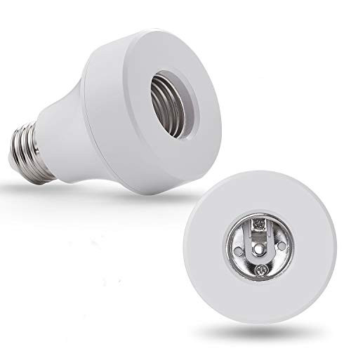 WiFi Smart Light Bulb Socket Bulb Adapter Base Converter E26 Lamp Holde Plug Works with Alexa and Google Home Assistant Phone APP Remote Control Your